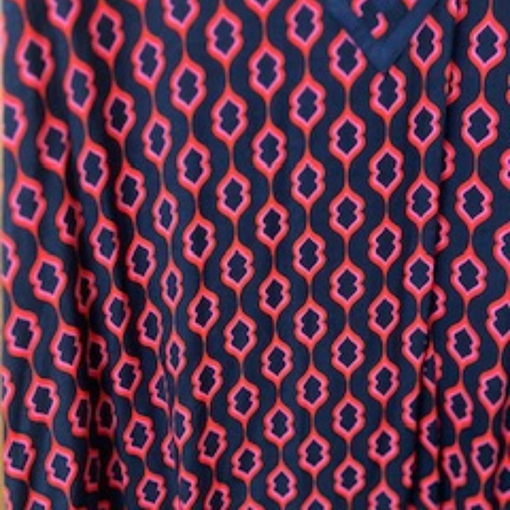 1X Escapada Womens Dress Navy and Red - Picture 4 of 6